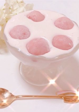 いちごꕤアイスの実とヨーグルトアイス♡-レシピのメイン写真