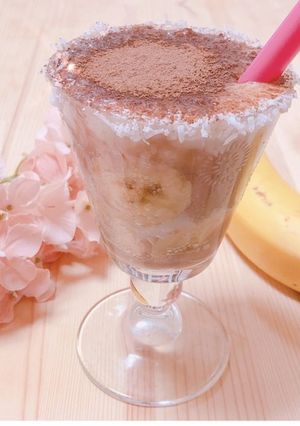 ガーナチョコバナナヨーグルトスムージー♡-レシピのメイン写真