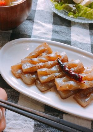 簡単美味★こんにゃくのガーリック醤油炒め-レシピのメイン写真