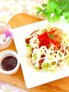 お好み焼きサラダ-レシピのメイン写真