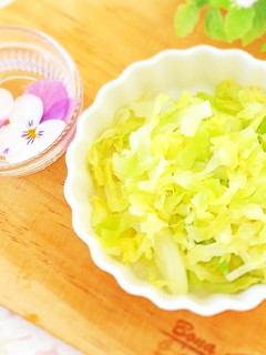 レンジで蒸し炒め☆甘キャベツ♬-レシピのメイン写真