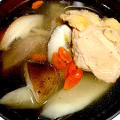 鶏肉とごぼうのスープ-レシピのメイン写真