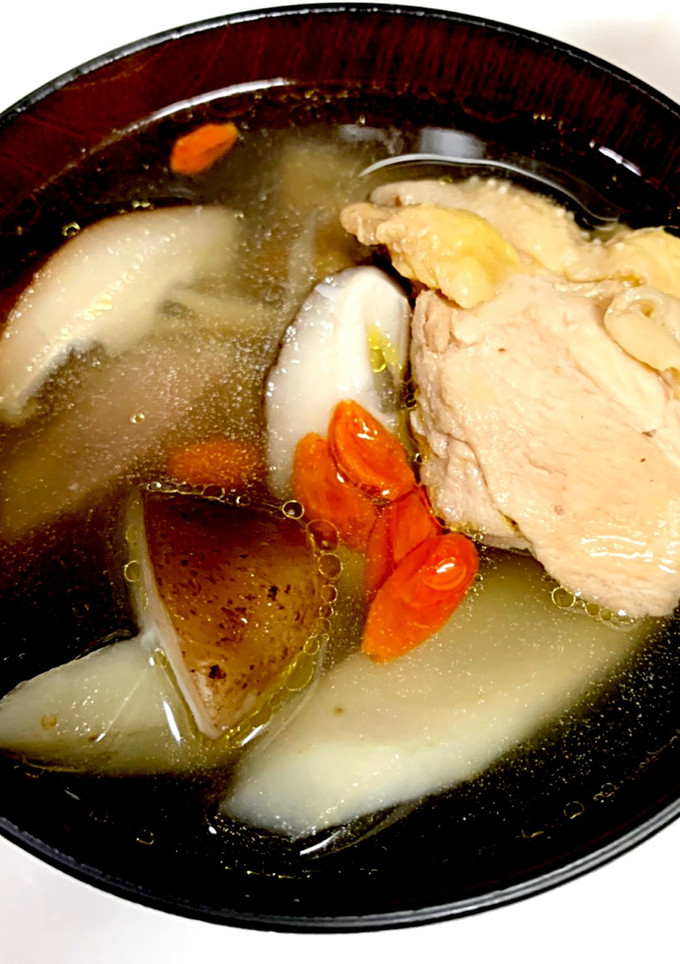 鶏肉とごぼうのスープ-レシピのメイン写真