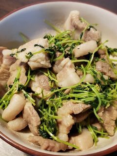 豚肉の豆苗炒め⭐焼き肉風味-レシピのメイン写真