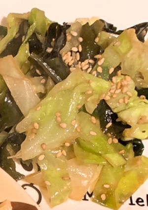 キャベツとわかめのごま油ポン酢☆-レシピのメイン写真