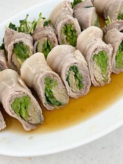 低糖質!低脂肪!豆苗とえのきの豚肉巻き。-レシピのメイン写真