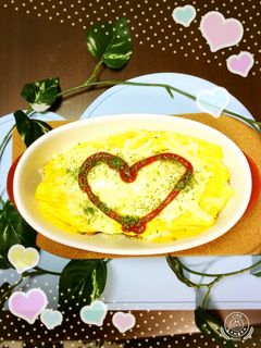 クッキングシートでオムライス-レシピのメイン写真