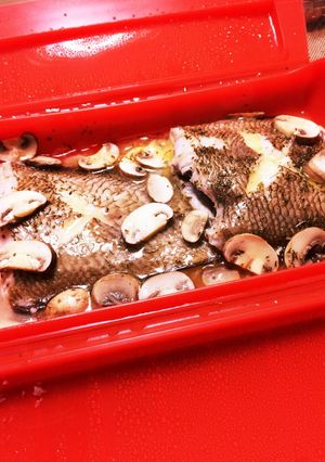 ルクエで簡単・白身魚のレモンバター蒸し-レシピのメイン写真