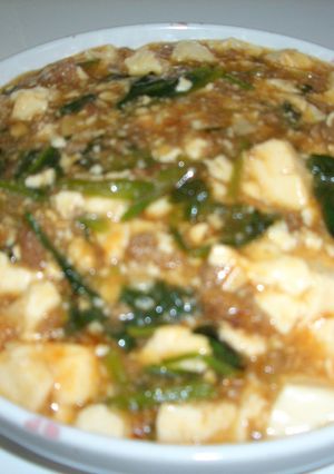 ほうれん草と豆腐のマーボー風-レシピのメイン写真