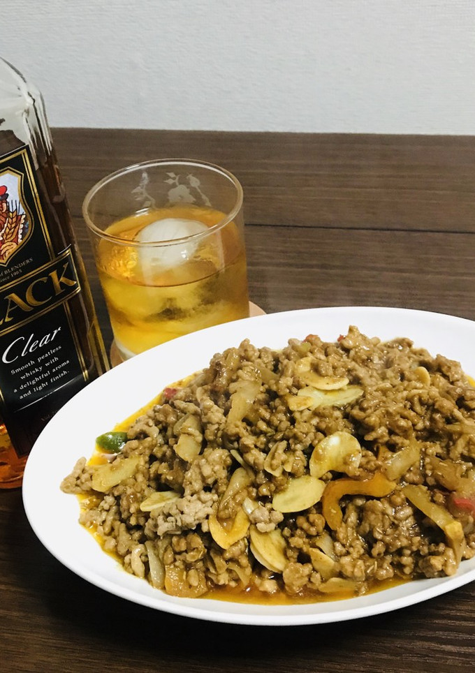 包丁を使わない挽肉のカレー炒め-レシピのメイン写真