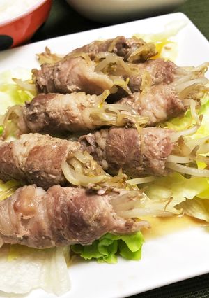 豚バラもやし巻き✧٩(ˊωˋ*)و✧-レシピのメイン写真