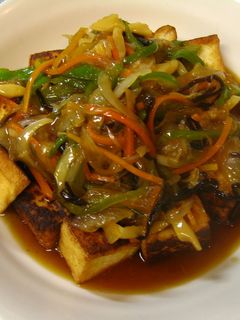 厚揚げの野菜甘酢あん-レシピのメイン写真