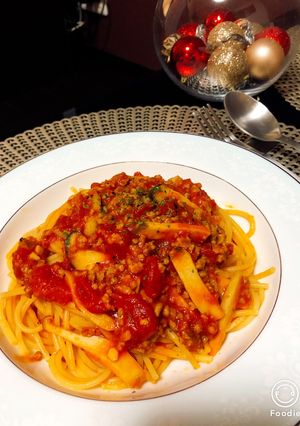 ボロネーゼ風？ダシダを使ったトマトパスタ-レシピのメイン写真