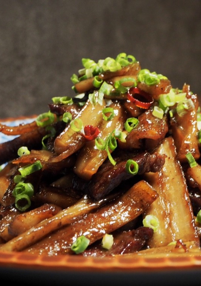 のしごぼうと牛肉の甘辛煮-レシピのメイン写真