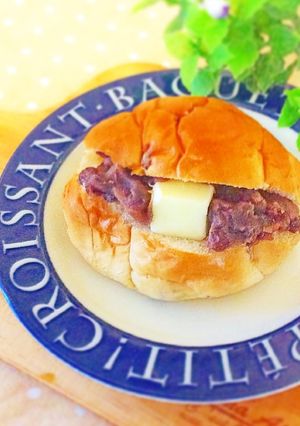 ロールパンde☆あんバターサンド-レシピのメイン写真