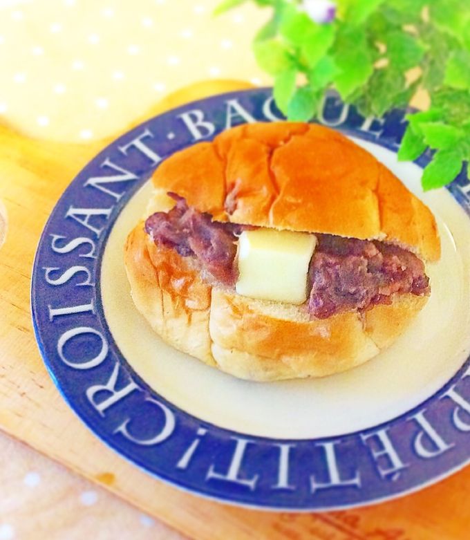 ロールパンde☆あんバターサンド-レシピのメイン写真