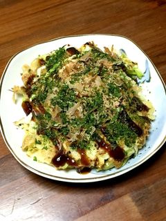 サッポロ一番塩ラーメンスープでお好み焼き-レシピのメイン写真