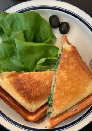 鯖の水煮缶のホットサンドを作る実験-レシピのメイン写真