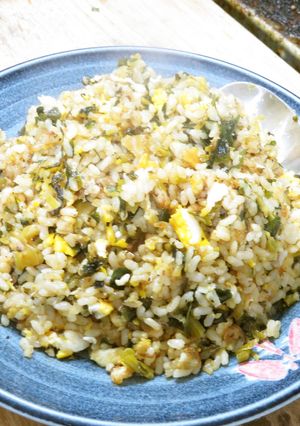 ごま油香る◎辛子高菜と和布と削り節の炒飯-レシピのメイン写真