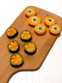飾り切り(人参・キュウリ)お弁当に♪-レシピのメイン写真