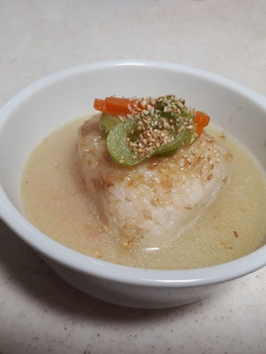 塩とんこつ☆焼きおにぎりスープ-レシピのメイン写真