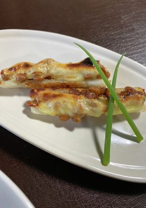 簡単！納豆ちくわボート-レシピのメイン写真