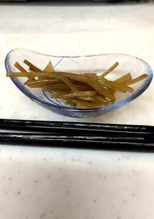 ビーガン生活！＊わさびの茎の三杯酢漬け-レシピのメイン写真