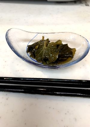 ビーガン生活！＊わさびの葉の醤油漬け-レシピのメイン写真