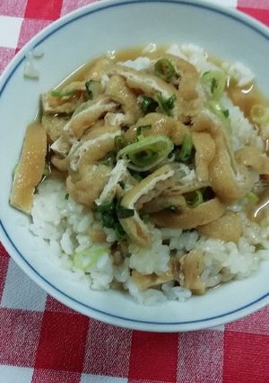 おあげとネギであっさりキツネ丼-レシピのメイン写真