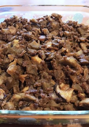 作り置き♡弁当♡牛蒡ひき肉椎茸の旨旨炒め-レシピのメイン写真