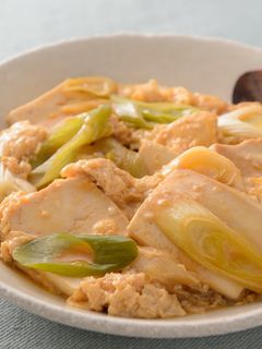 豆腐と長ねぎの卵とじ-レシピのメイン写真