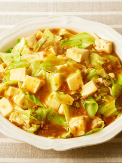 野菜もしっかり♪キャベツ入り麻婆豆腐-レシピのメイン写真