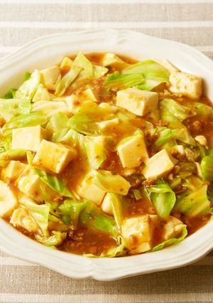 野菜もしっかり♪キャベツ入り麻婆豆腐-レシピのメイン写真