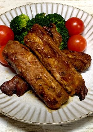 旨辛!スペアリブ豆板醤焼き♪-レシピのメイン写真