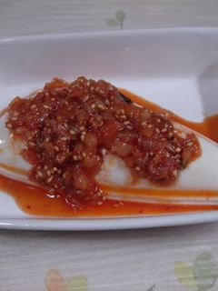 韓国風冷奴☆ごまポンキムチ豆腐-レシピのメイン写真