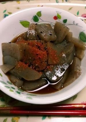 ダイエット❕蒟蒻のめんつゆ七味唐辛子和え-レシピのメイン写真