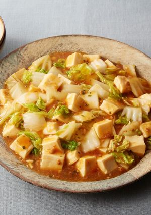 ボリューム満点♪白菜入り麻婆豆腐-レシピのメイン写真