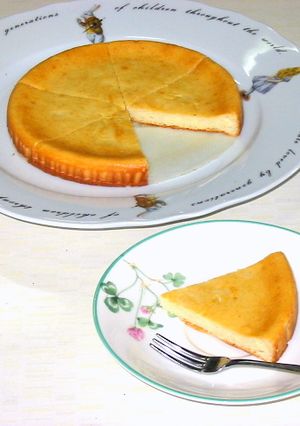 水切りヨーグルトで⑦超低㌍チーズケーキ♡-レシピのメイン写真