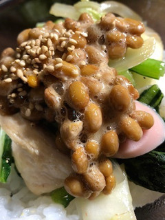 納豆のボンゴレ野菜丼-レシピのメイン写真
