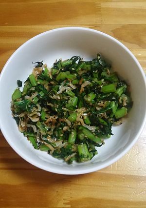 ご飯におにぎりに☆大根葉と小エビの炒め物-レシピのメイン写真