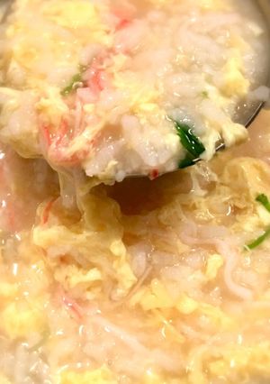 お腹に優しい＊とろとろカニ玉粥-レシピのメイン写真
