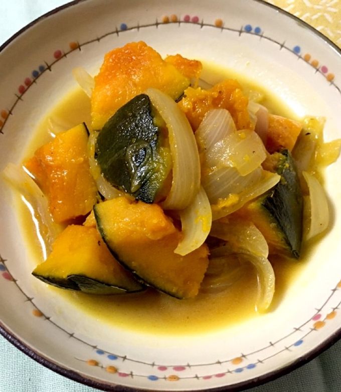 バター香る☆かぼちゃと玉ねぎの簡単煮 by ☆姫☆飯☆ 【クックパッド