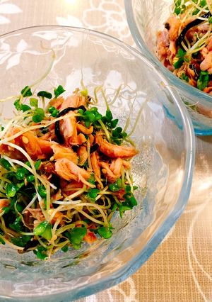 【白髪予防】スプラウトの塩昆布和え♪-レシピのメイン写真