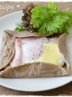 ロースハムでそば粉のガレット-レシピのメイン写真