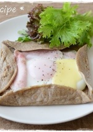 ロースハムでそば粉のガレット-レシピのメイン写真