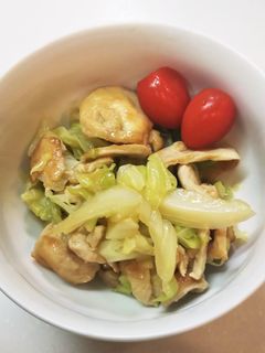 鳥むね肉のオイマヨ味キャベツ蒸し-レシピのメイン写真