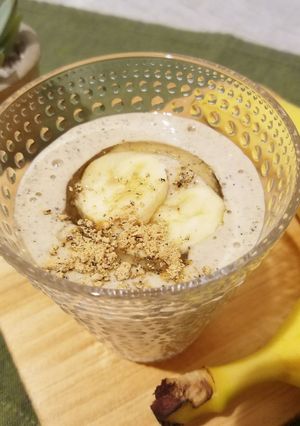 黒ごまきな粉こんにゃくスムージー-レシピのメイン写真