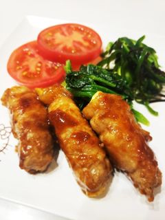 豚肉のぐるぐる巻き チーズの肉巻き♡-レシピのメイン写真