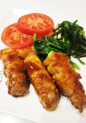 豚肉のぐるぐる巻き チーズの肉巻き♡-レシピのメイン写真