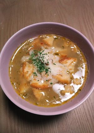 時短で☆とろけるオニオンスープ-レシピのメイン写真
